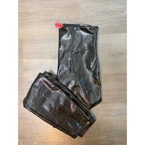 Spanx Faux Patent Leather Leggings Black Small